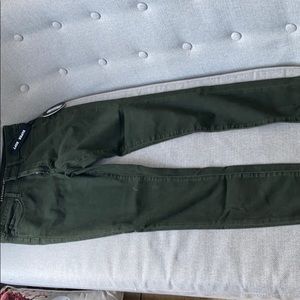 NWT Articles of Society green skinny jeans chewed